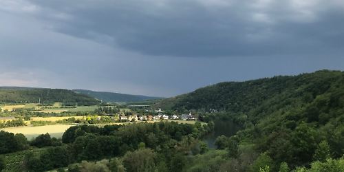 Blick über bewölktes Konz